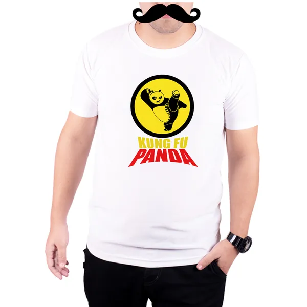 White_Kung_Fu_Panda__Quick-Dri_T-Shirt_For_Men