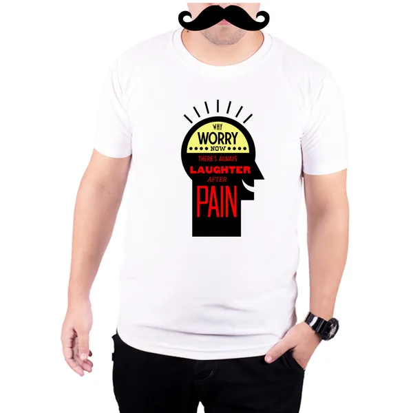 White_Laughter_After_Pain__Quick-Dri_T-Shirt_For_Men