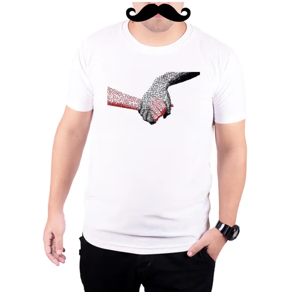 White_Love_Typography__Quick-Dri_T-Shirt_For_Men
