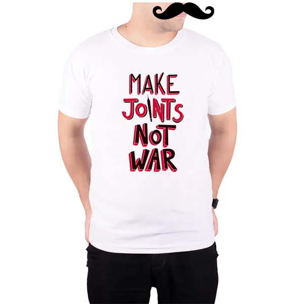 White_Make_Joint_Not_War__Quick-Dri_T-Shirt_For_Men