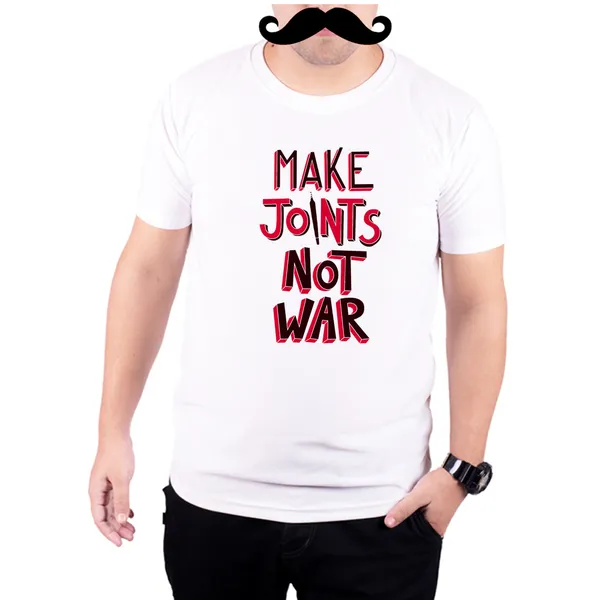 White_Make_Joint_Not_War__Quick-Dri_T-Shirt_For_Men