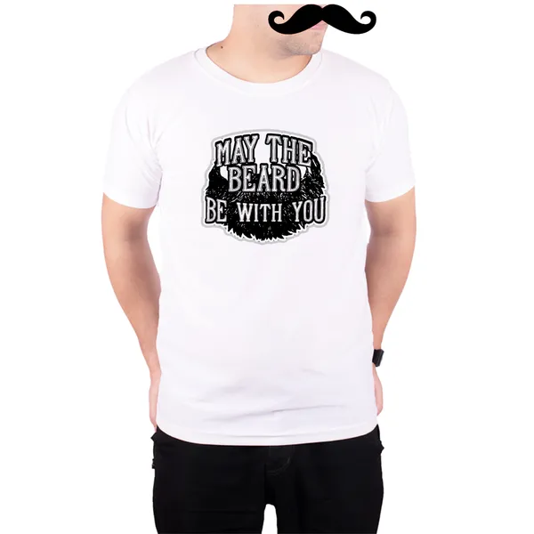White_May_The_Beard_Be_With_You__Quick-Dri_T-Shirt_For_Men