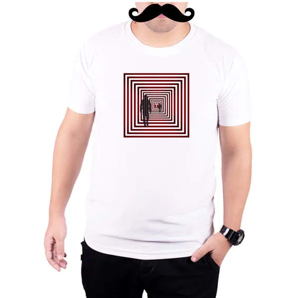 White_Moh_Maya__Quick-Dri_T-Shirt_For_Men