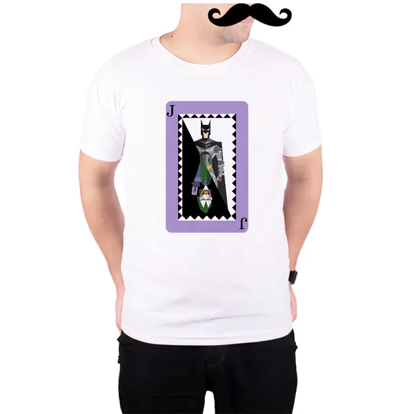 White_Batman_And_Joker_Card__Quick-Dri_T-Shirt_For_Men
