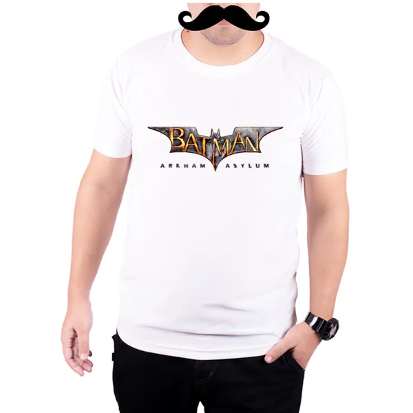 White_Batman_Arkham_Asylum__Quick-Dri_T-Shirt_For_Men