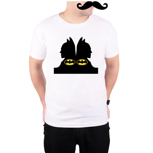 White_Batman_In_Classic_Yelloe_And_Black__Quick-Dri_T-Shirt_For_Men