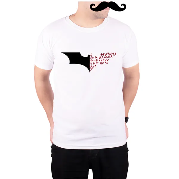 White_Batman_Joker_Ha_Ha_Ha_Logo__Quick-Dri_T-Shirt_For_Men