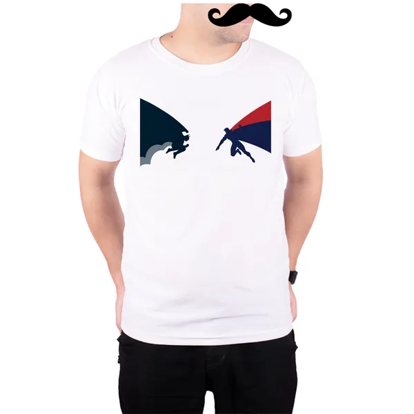 White_Batman_Vs_Superman_Artwork__Quick-Dri_T-Shirt_For_Men
