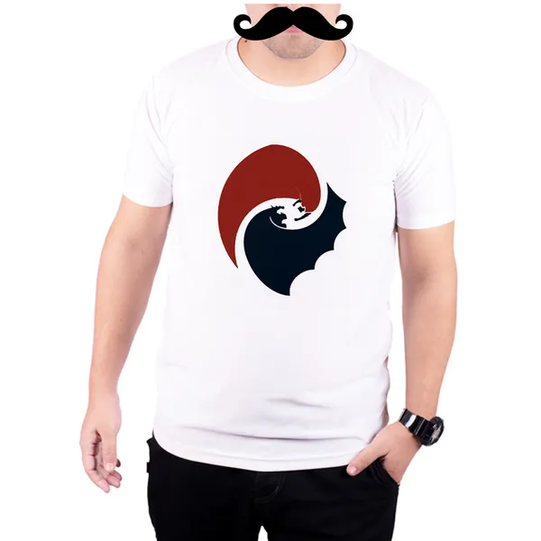 White_Batman_Vs_Superman_Minimalist_Art__Quick-Dri_T-Shirt_For_Men