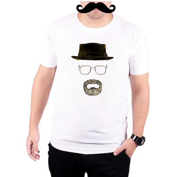 White_Breaking_Bad_Walter_Black_Yellow_Background__Quick-Dri_T-Shirt_For_Men
