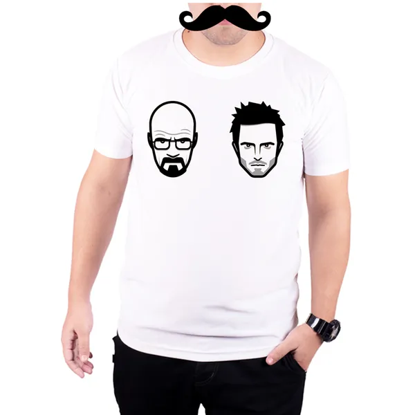 White_Breaking_Bad_Walter_Jesse_Yellow_Black__Quick-Dri_T-Shirt_For_Men