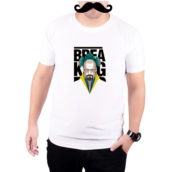 White_Breaking_Bad_Walter_Yellow_Background_160_GSM_Quick-Dri_T-Shirt_For_Men