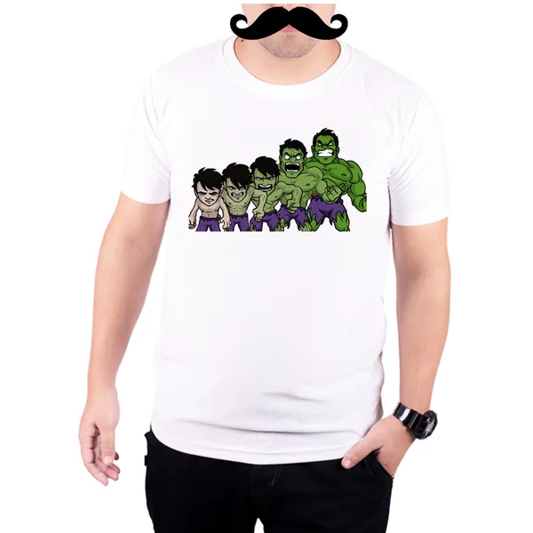 White_Bruce_Banner_To_The_Hulk__Quick-Dri_T-Shirt_For_Men