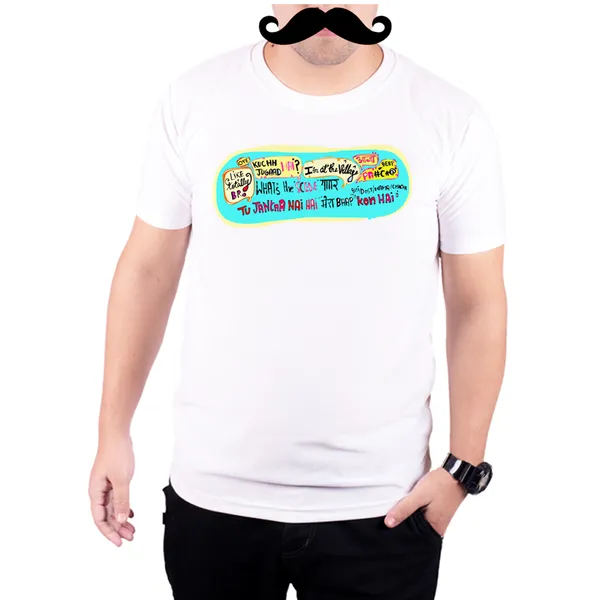 White_Delhi_Accent__Quick-Dri_T-Shirt_For_Men
