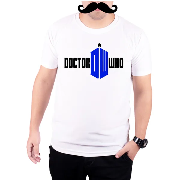 White_Doctor_Who_Dw_160_GSM_Quick-Dri_T-Shirt_For_Men