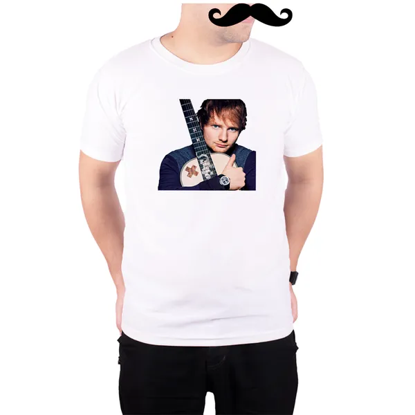 White_Ed_Sheeran_Guitar__Quick-Dri_T-Shirt_For_Men