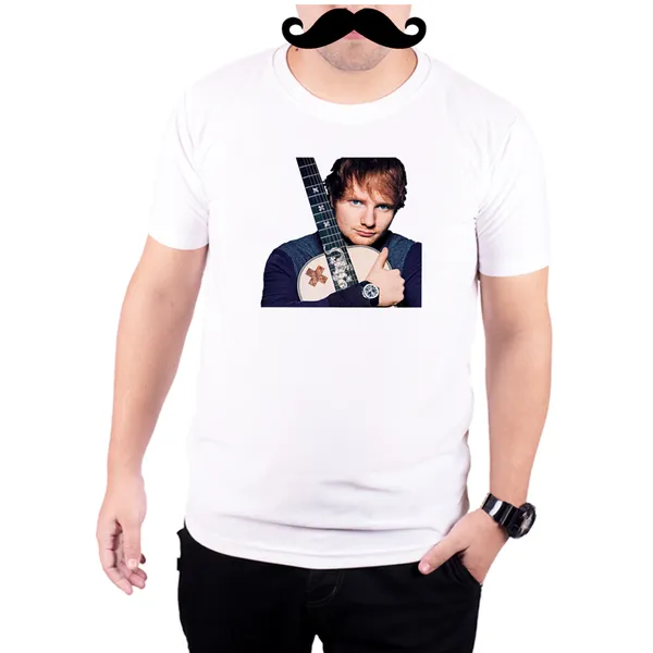 White_Ed_Sheeran_Guitar__Quick-Dri_T-Shirt_For_Men