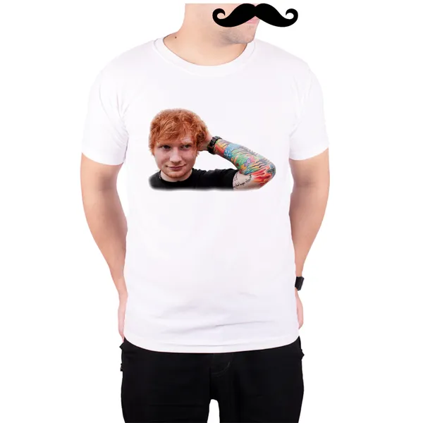 White_Ed_Sheeran_Tattoos__Quick-Dri_T-Shirt_For_Men