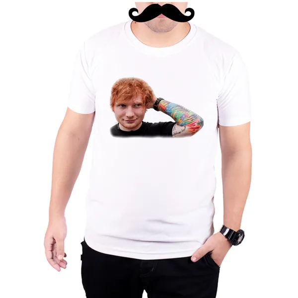 White_Ed_Sheeran_Tattoos__Quick-Dri_T-Shirt_For_Men