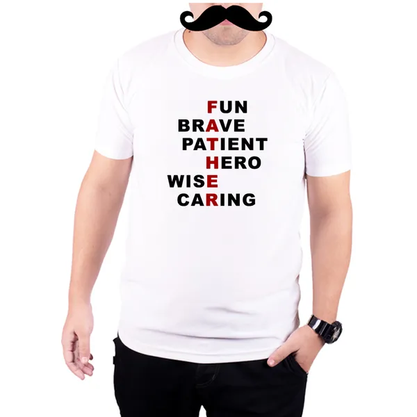 White_Father__Quick-Dri_T-Shirt_For_Men