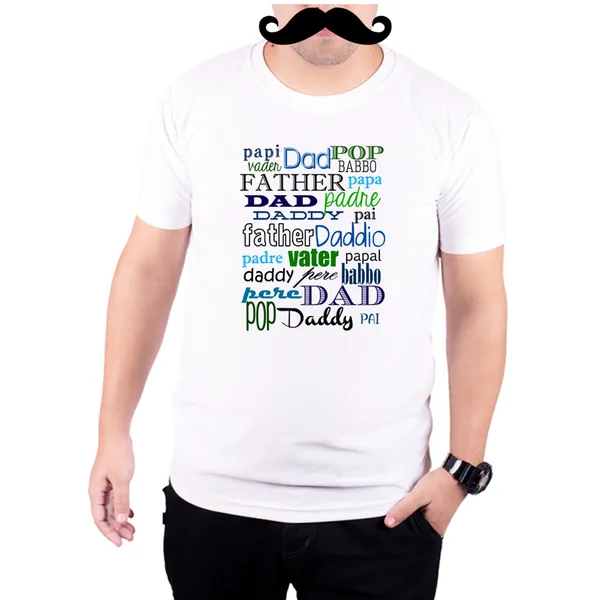 White_Father_Synonyms__Quick-Dri_T-Shirt_For_Men