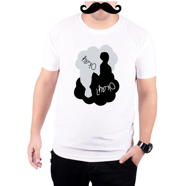 White_Fault_In_Our_Stars_Okay_Okay__Quick-Dri_T-Shirt_For_Men