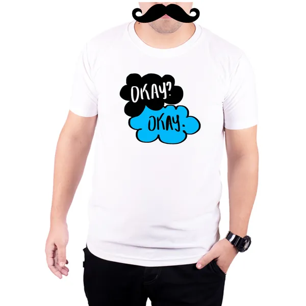White_Fault_In_Our_Stars_Okay_Okay_Cloud__Quick-Dri_T-Shirt_For_Men