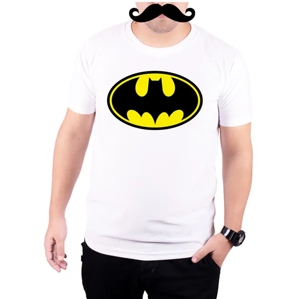 White_Batman_Old_Logo__Quick-Dri_T-Shirt_For_Men