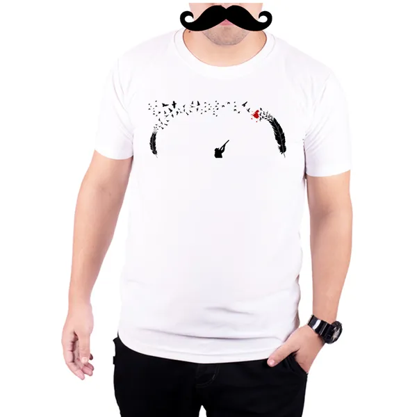 White_Feather_Hunt__Quick-Dri_T-Shirt_For_Men
