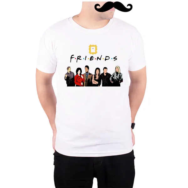 White_Friends_At_The_Door__Quick-Dri_T-Shirt_For_Men