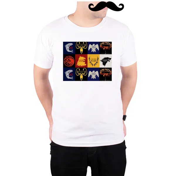 White_Game_Of_Thrones_Clan_Logo__Quick-Dri_T-Shirt_For_Men
