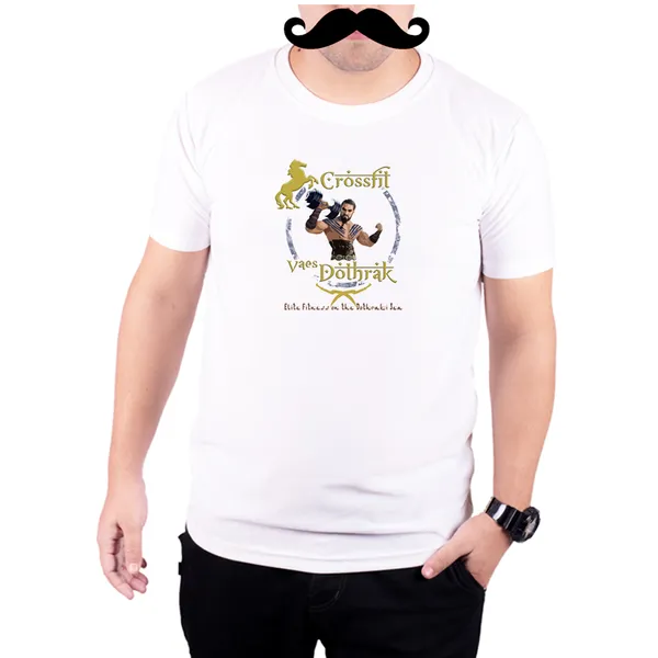 White_Game_Of_Thrones_Drogo_Crossfit_Dothrak__Quick-Dri_T-Shirt_For_Men