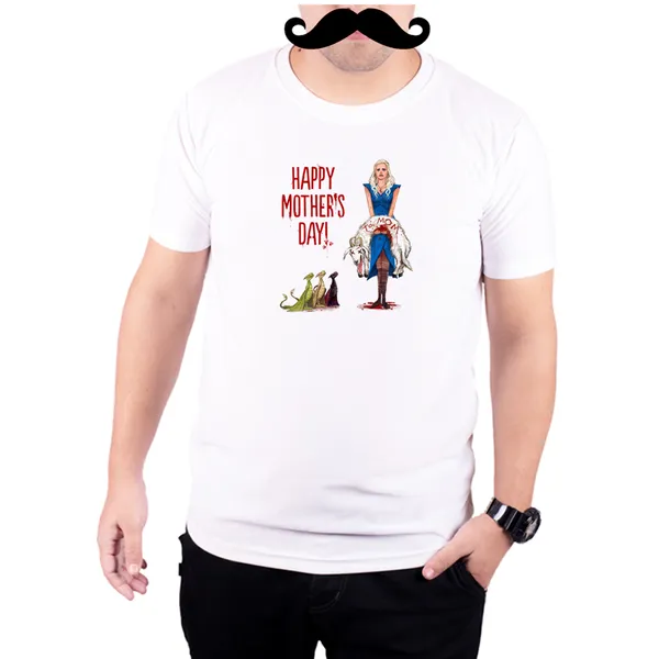 White_Game_Of_Thrones_Happy_Mother'S_Day_Mother_Of_Dragons__Quick-Dri_T-Shirt_For_Men