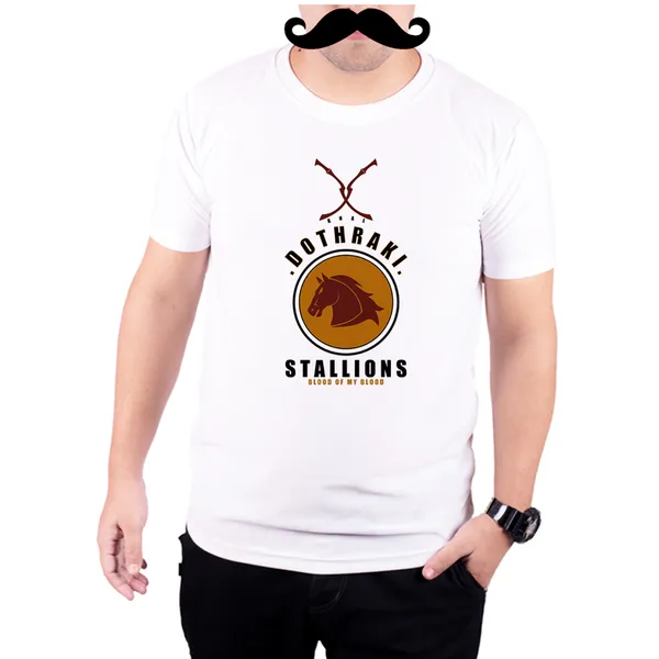 White_Game_Of_Thrones_Khal_Stallions_Blood_Of_My_Blood__Quick-Dri_T-Shirt_For_Men
