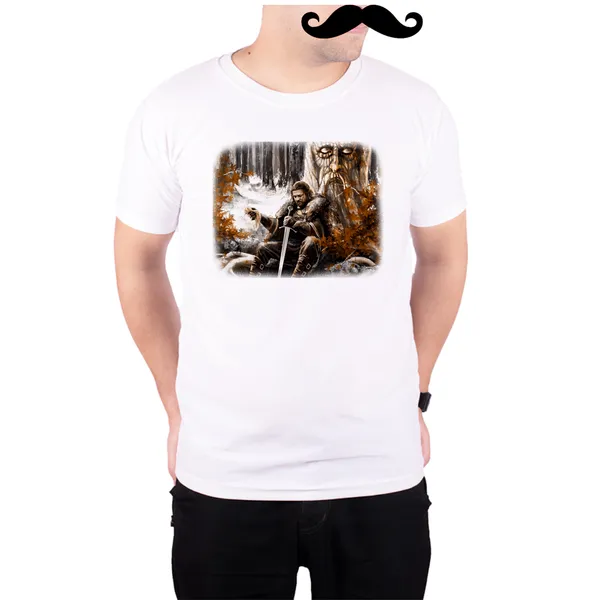 White_Game_Of_Thrones_Ned_Stark_Godswood__Quick-Dri_T-Shirt_For_Men