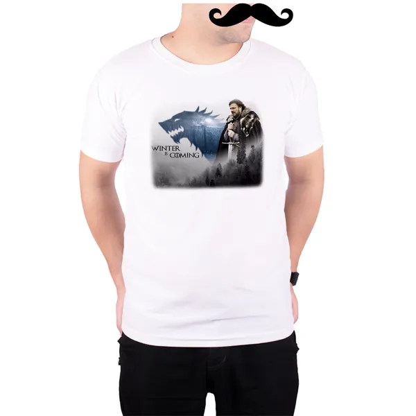 White_Game_Of_Thrones_Ned_Wolf_Winter_Is_Coming__Quick-Dri_T-Shirt_For_Men
