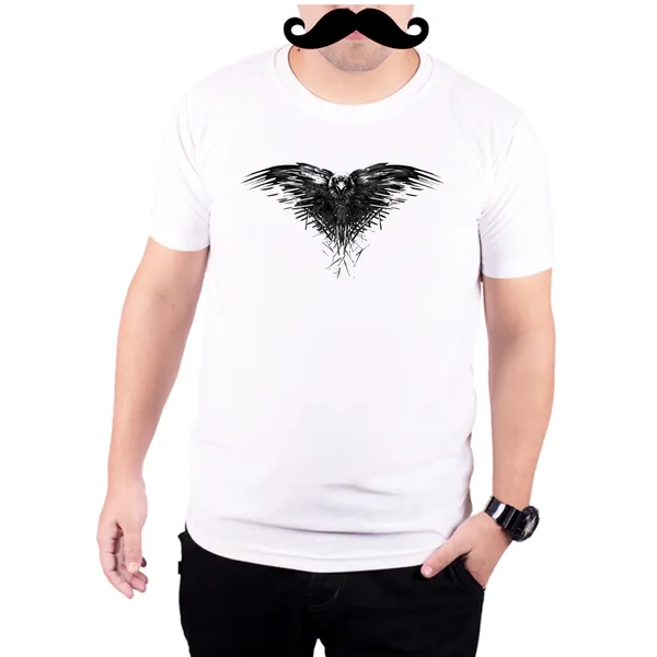 White_Game_Of_Thrones_Three_Eyed_Raven_Art__Quick-Dri_T-Shirt_For_Men