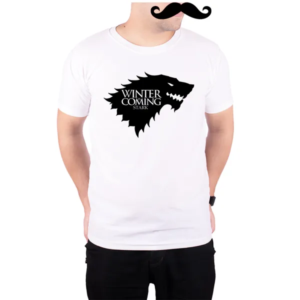 White_Game_Of_Thrones_Winter_Is_Coming_House_Stark_160_GSM_Quick-Dri_T-Shirt_For_Men