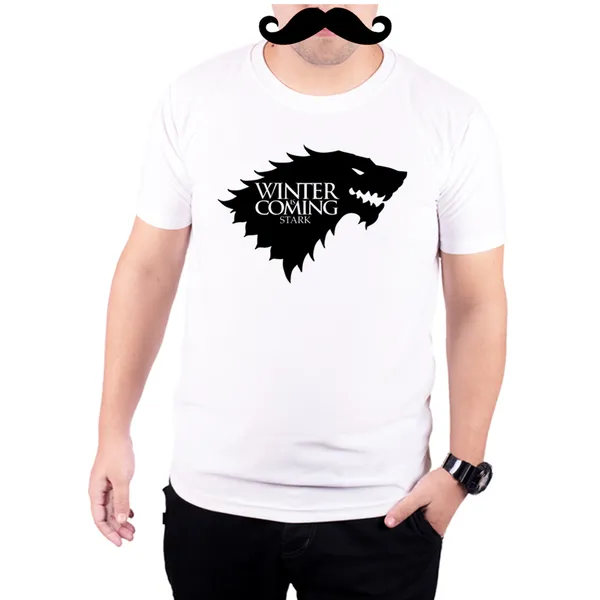White_Game_Of_Thrones_Winter_Is_Coming_House_Stark_160_GSM_Quick-Dri_T-Shirt_For_Men
