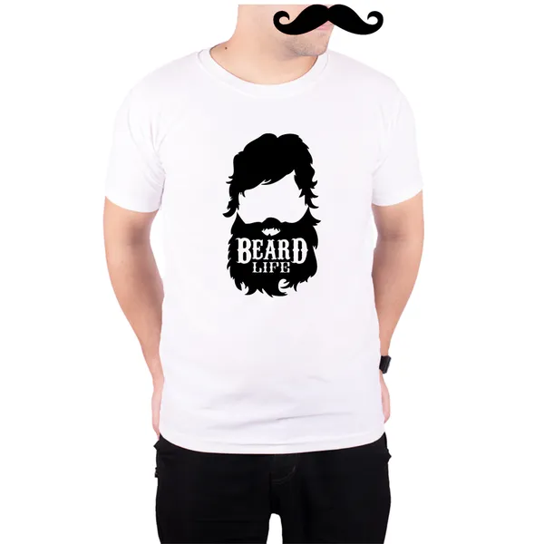 White_Beard_Life_160_GSM_Quick-Dri_T-Shirt_For_Men