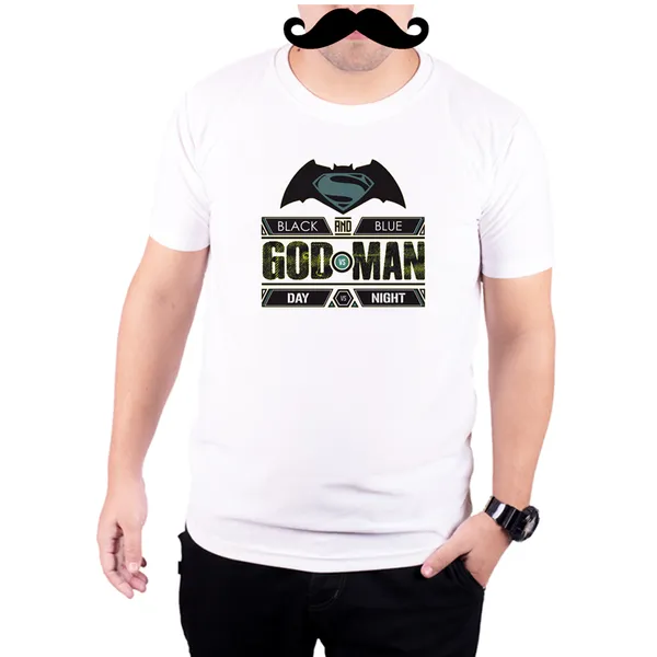 White_God_Vs_Man__Quick-Dri_T-Shirt_For_Men