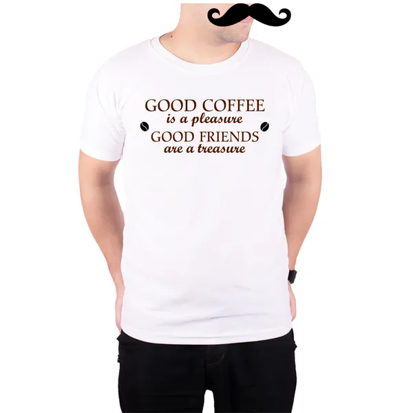 White_Good_Coffee_Is_A_Pleasure_Good_Friends_Are_Treasure__Quick-Dri_T-Shirt_For_Men