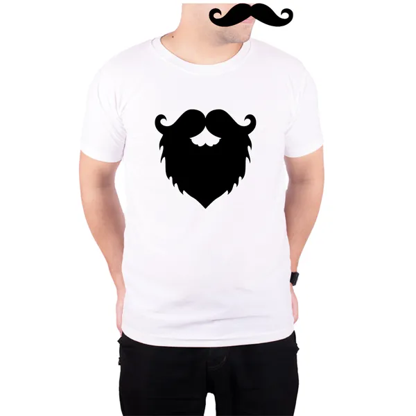 White_Beard_Mustache__Quick-Dri_T-Shirt_For_Men