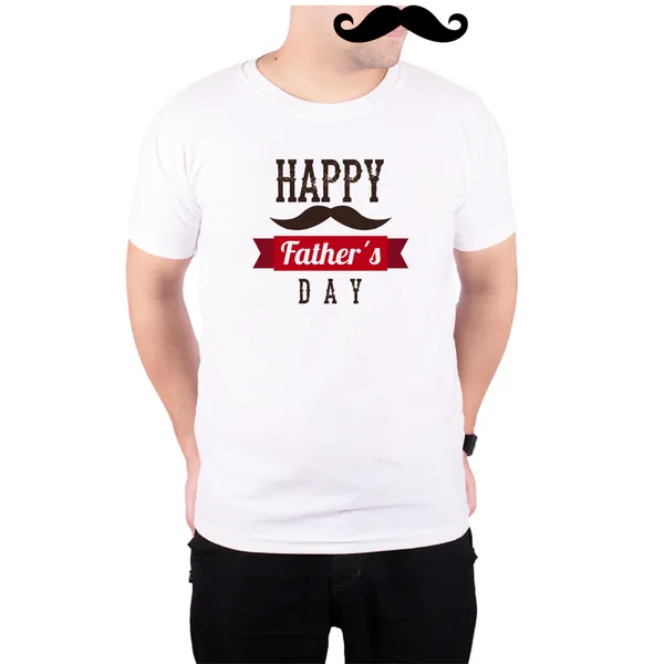 White_Happy_Mooch_Fathers_Day__Quick-Dri_T-Shirt_For_Men