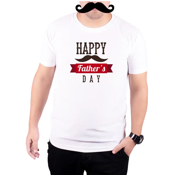 White_Happy_Mooch_Fathers_Day__Quick-Dri_T-Shirt_For_Men