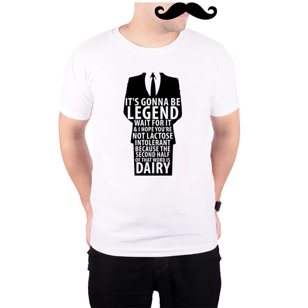 White_Its_Gona_Be_Ledend_Dairy_Quote__Quick-Dri_T-Shirt_For_Men