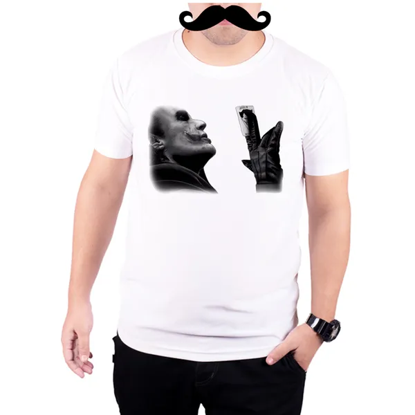 White_Joker_Heath_Ledger_Black_And_Card_Artwork__Quick-Dri_T-Shirt_For_Men