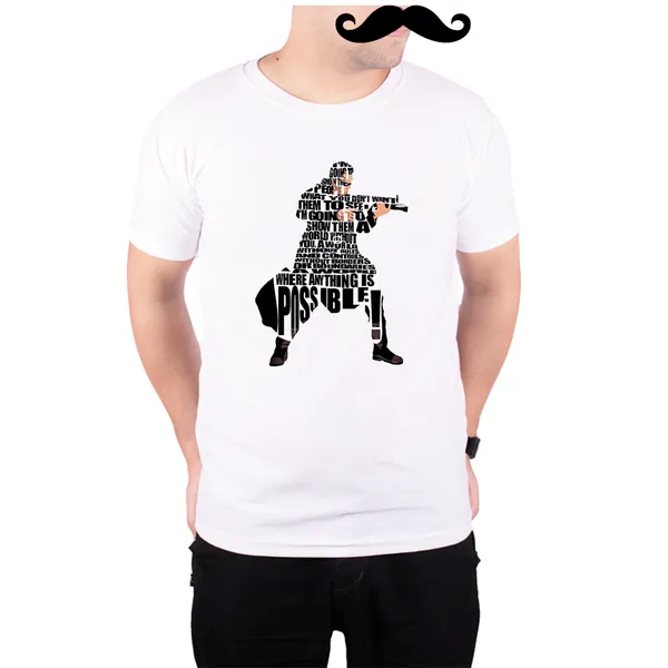 White_Matrix_Neo_A_World_Where_Anything_Is_Possible_Quote_160_GSM_Quick-Dri_T-Shirt_For_Men