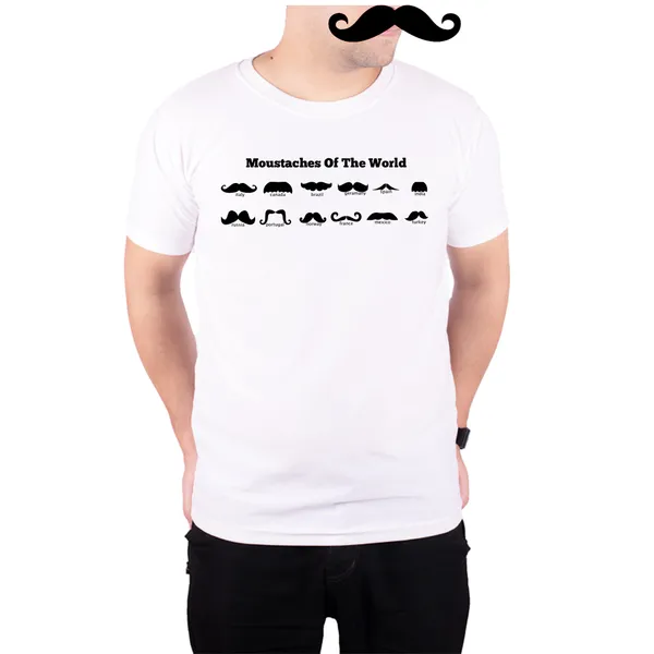 White_Moustaches_Of_The_World__Quick-Dri_T-Shirt_For_Men