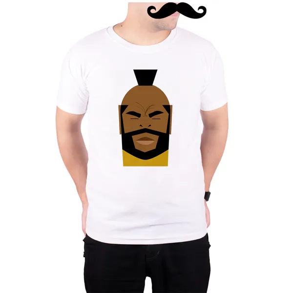 White_Mr_T_Art__Quick-Dri_T-Shirt_For_Men